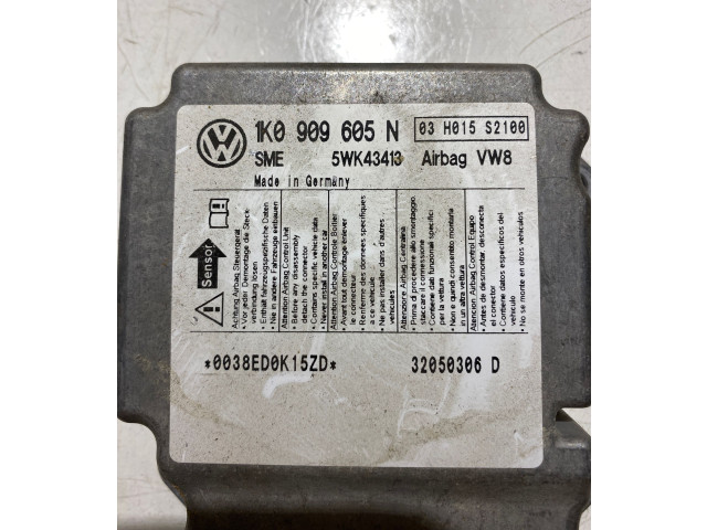Блок подушек безопасности 1K0909605N, 5WK43413   Volkswagen Jetta V