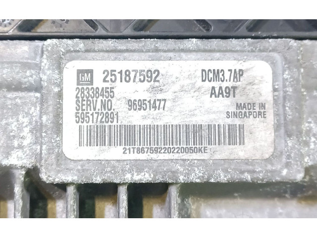 Блок управления двигателем Блок управления 25187592, 28338455 Chevrolet Captiva