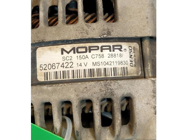 Генератор 51884351, 51884351   Jeep Renegade      