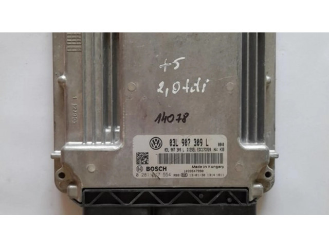 Řídící jednotka 03L907309L, 0281017554 Volkswagen Transporter - Caravelle T6 2017