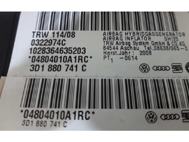 Подушка безопасности двери 3D1880741C Volkswagen Phaeton