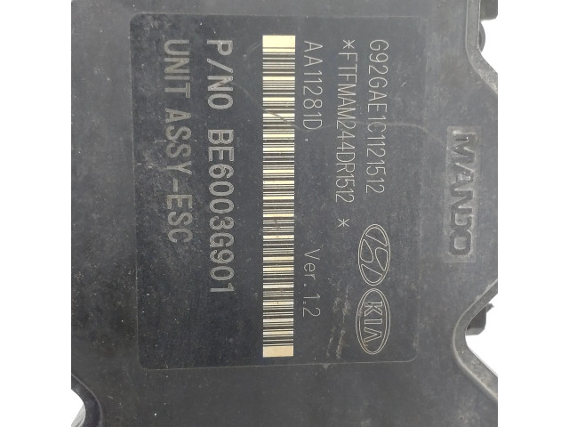 Блок АБС 589201w500, Be6003g901   KIA  Rio  2012-2016 года