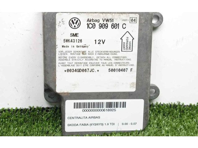 Блок подушек безопасности Skoda Fabia Mk1 (6Y)