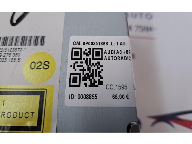 Турбина Радио/ проигрыватель CD/DVD / навигация Audi A3 S3 8P 8P0035186S, 8P0035186S