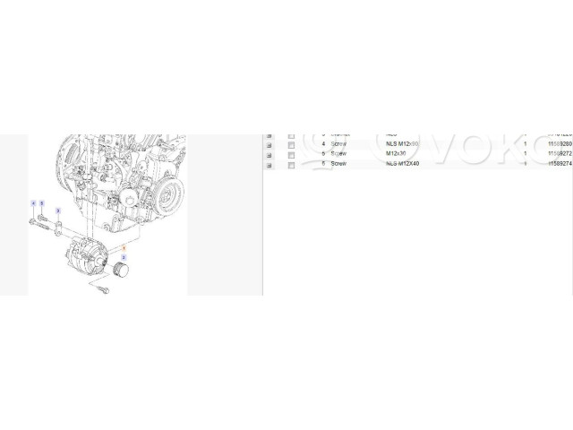 Генератор 13502581   Saab 9-5      