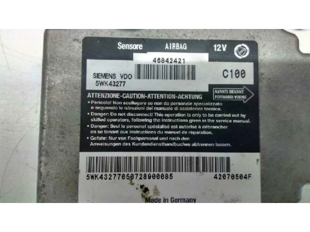 Блок подушек безопасности 46842421, CENTRALITAAIRBAG Alfa Romeo 166