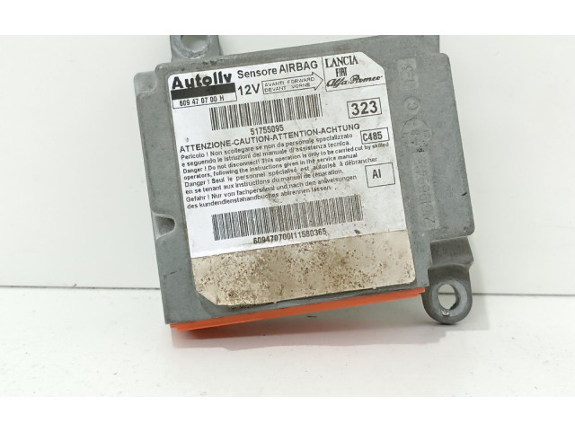 Блок подушек безопасности 51755095, 609470700 Fiat Linea