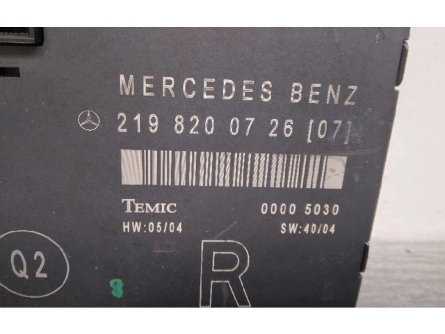 Řídící jednotka 2198200726 Mercedes-Benz CLS AMG C219 2006