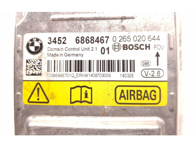 Блок подушек безопасности 6868467, 0265020644 BMW X3 F25