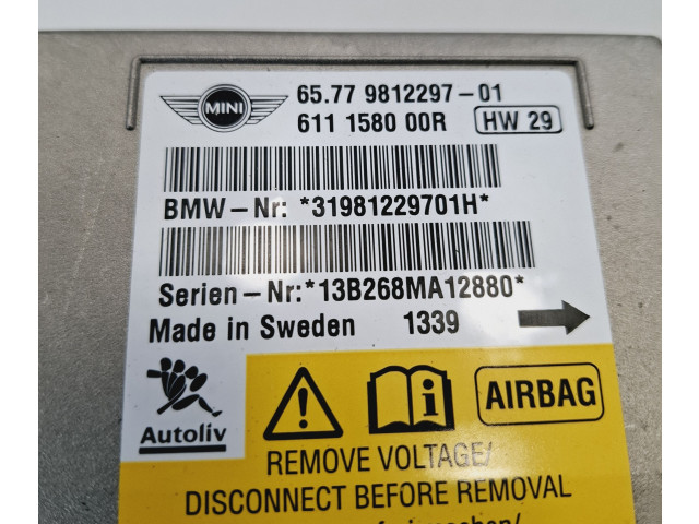Блок подушек безопасности 9812297 Mini Cooper Countryman R60