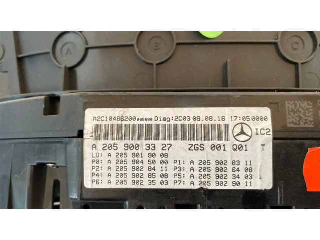 Панель приборов A2059003327 Mercedes-Benz GLC X253 C253
