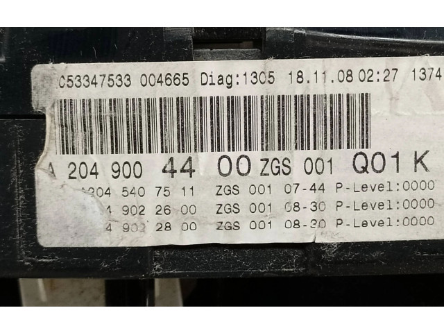 Přístrojová deska Mercedes-Benz GLK (X204) 2009 A2049002105