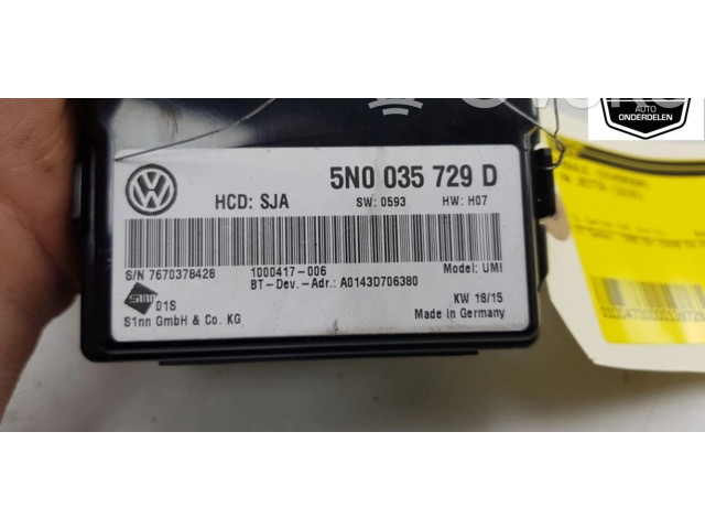 Блок управления 5N0035729D, 5N0035729D   Volkswagen Jetta VI