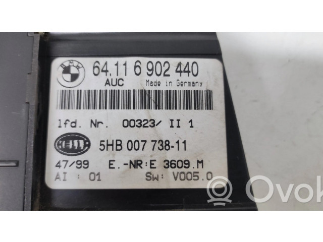 Блок управления климат-контролем 64116902440, 5HB00773811   BMW 3 E46