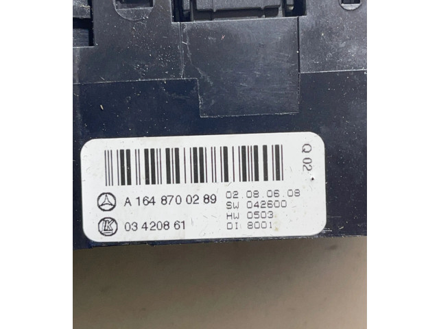 Блок управления климат-контролем A1648700289, 03420861 Mercedes-Benz GL X164