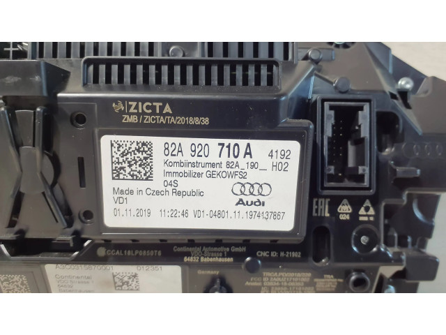 Панель приборов 82A920710A, A3C0315870001 Audi A1