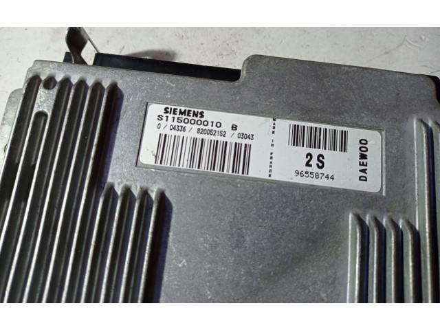 Блок управления двигателя 96558744, 96558744S115000010   Chevrolet Matiz