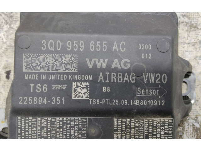 Блок подушек безопасности 3Q0959655AC, 225894351 Skoda Octavia Mk3 (5E)