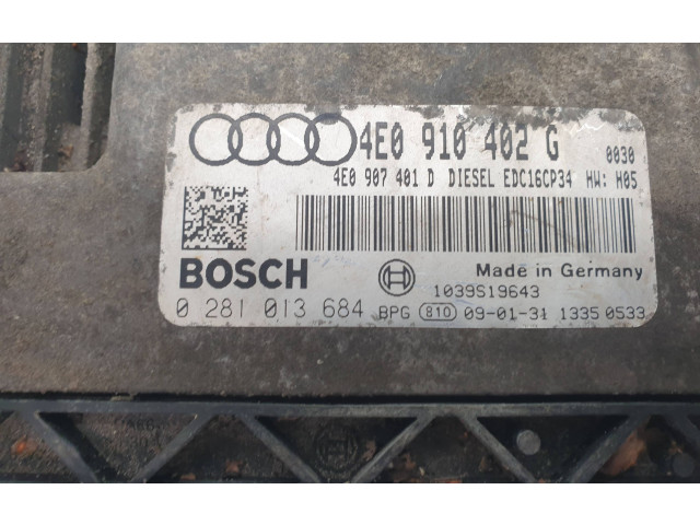 Блок управления 4E0910402G   Audi A8 S8 D3 4E