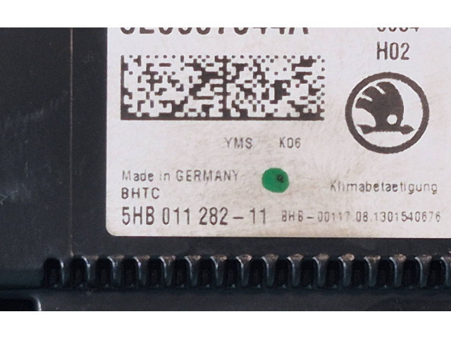 Блок управления климат-контролем 5E0907044A, 5HB01128211 Skoda Octavia Mk3 (5E)