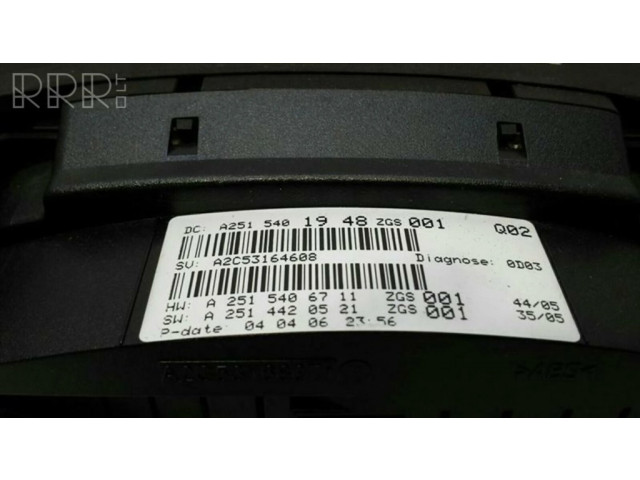 Панель приборов A2515401948   Mercedes-Benz R W251       