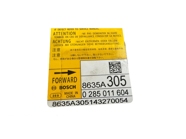 Блок подушек безопасности 8635A305, 0285011604 Mitsubishi Outlander