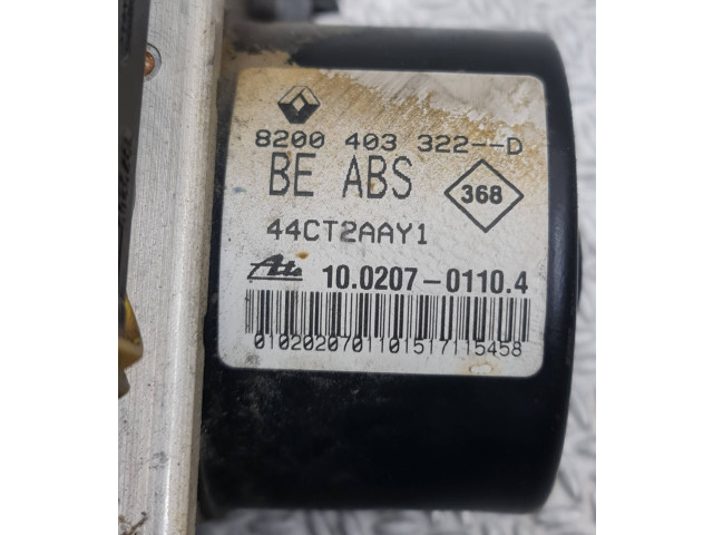 Блок АБС 10020701104, 8200403322D Renault Twingo II 2007 - 2014 года