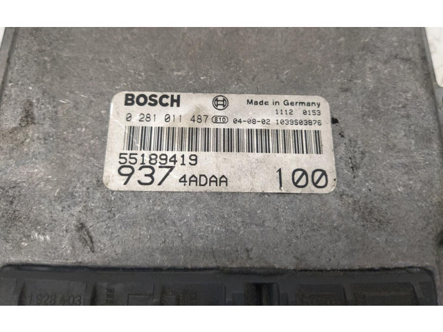 Řídící jednotka 0281010332 Alfa Romeo 166 2004