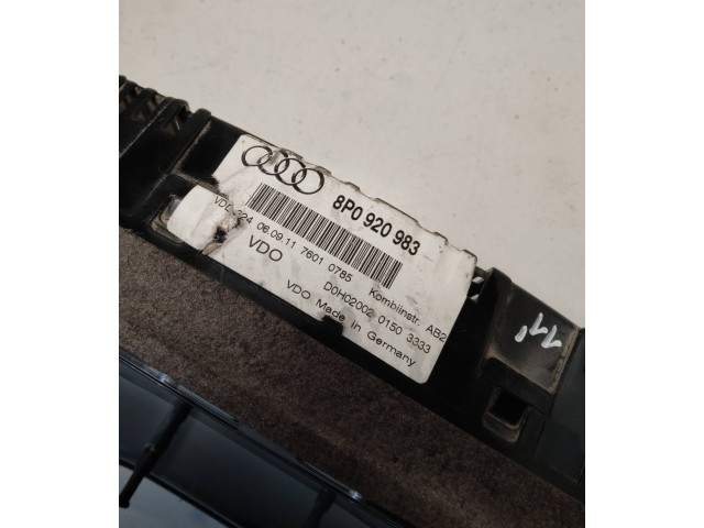 Панель приборов 8P0920983 Audi A3 S3 A3 Sportback 8P
