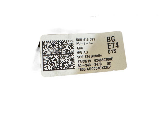 Руль Volkswagen e-Golf 2014 - года 5G0419091, 503433470