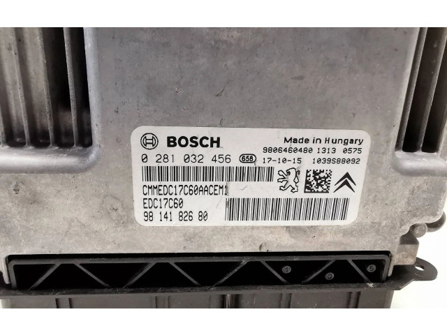 Блок управления двигателя 9814182680 Citroen C3 Aircross