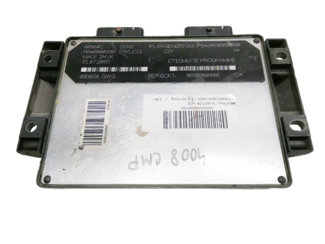 Řídící jednotka 9650360480 Citroen Berlingo 2003