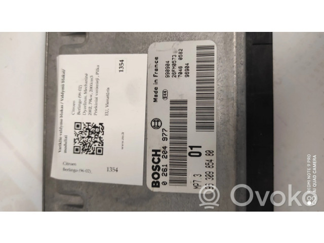 Řídící jednotka 9630985480, 0261204977   Citroen Berlingo 2002