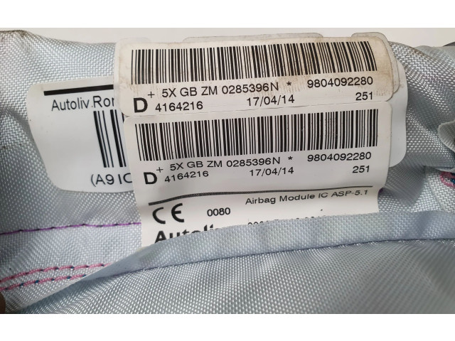 Боковая подушка безопасности 9804092280   Peugeot 2008 I