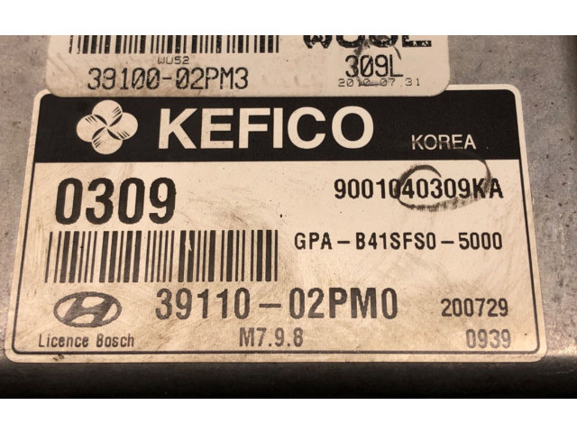 Блок управления двигателем ECU 39110-02PM0   Hyundai i10