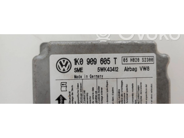 Блок подушек безопасности 1K0909605T, 5WK43412 Volkswagen Jetta V