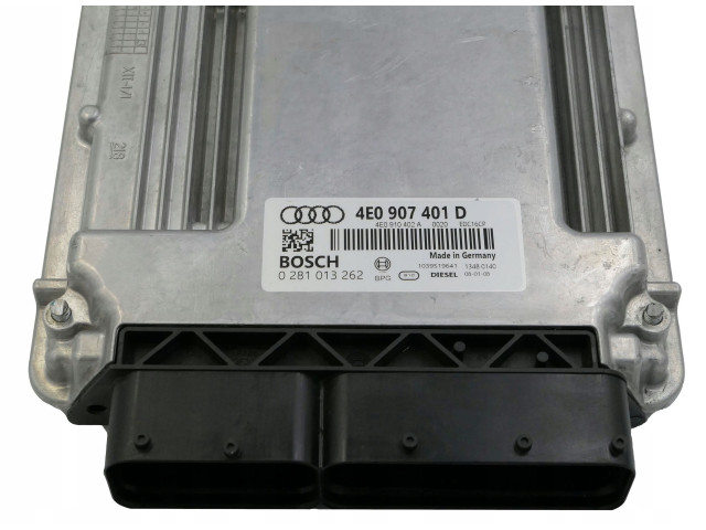 Řídící jednotka 4E0907401D, 0281013262 Audi A8 S8 D3 4E 2009