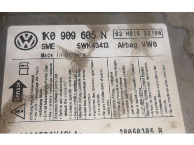 Блок подушек безопасности SLV1K0909605N Volkswagen Golf Plus