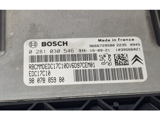 Řídící jednotka 9807885980, 1609661380 Citroen Berlingo 2018