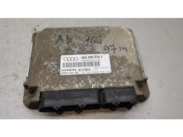 Блок управления двигателя 06A906019E, 5WP432403   Audi A3 S3 8L