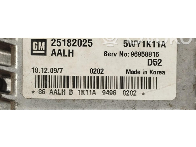 Блок управления двигателя 25182025, 25182025   Chevrolet Spark