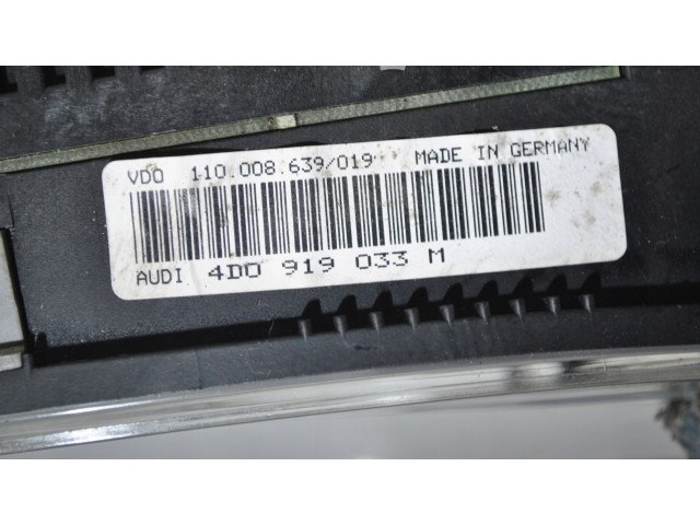 Přístrojová deska  Audi A8 S8 D2 4D 2000 4D0919033M  