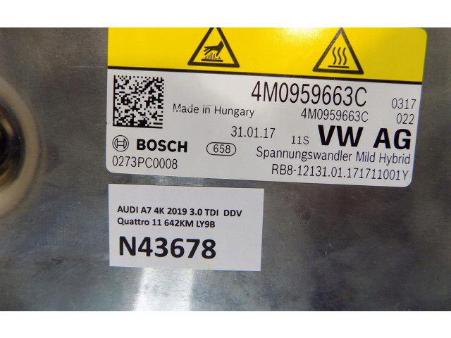 Блок управления 4M0959663C Audi A7 S7 4K8
