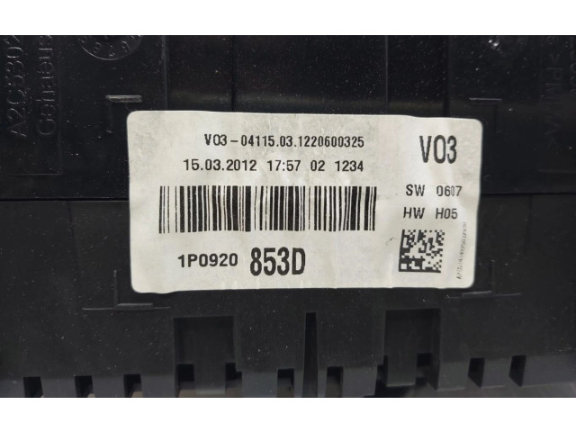Přístrojová deska Seat Altea XL 2012 1P0920853D