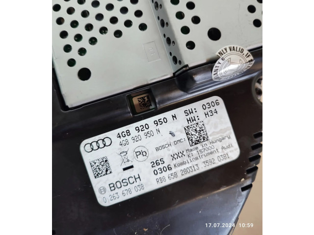 Přístrojová deska Audi A6 S6 C7 4G 2013 4G8920950N