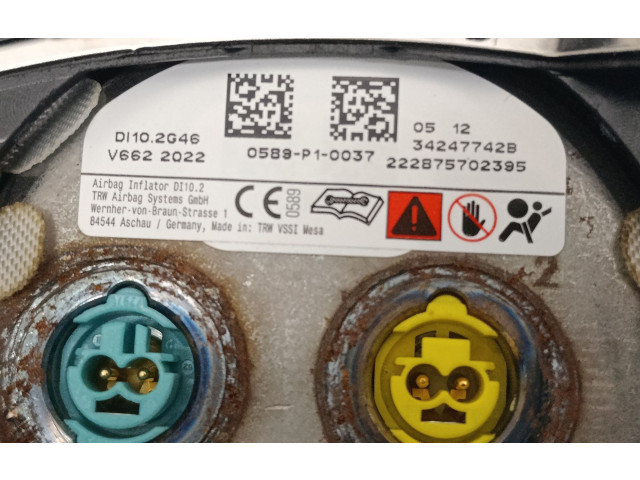 Подушка безопасности водителя LJ8BR043B13AE, 0589P10037 Ford Mustang Mach-E