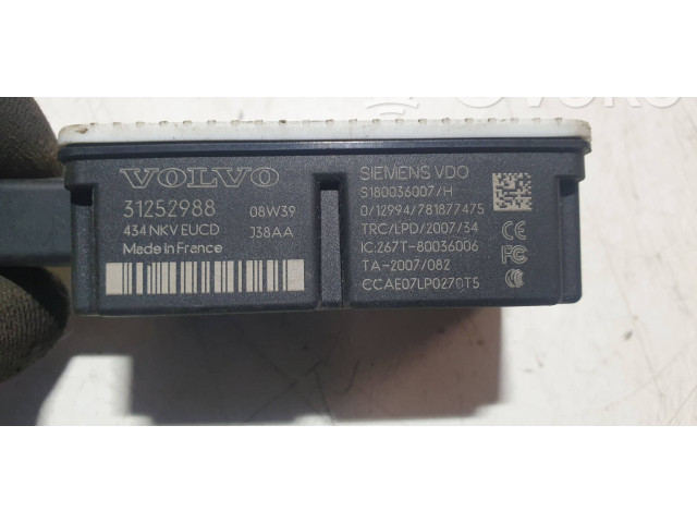 Поршень Блок управления центрального замка 31252988, S180036007 Volvo XC70