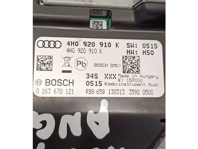 Řídící jednotka 4H0920910K, 0263670121 Audi A8 S8 D4 4H 2013