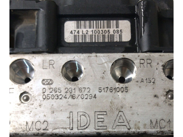 Блок АБС 51761005, 51761005   Fiat  Idea   -  года