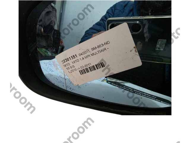 Zpětné zrcátko Alfa Romeo Mito 2010 22301551, BM863ND